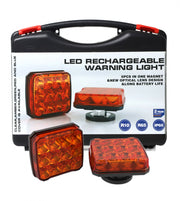 Wireless Безжични Аварийни Сигнални Блиц Светлини Лампи Маяк с Mагнит 12v 24v LED Оранжеви с 12 режима на работа