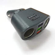 Универсален разклонител зарядно телефон USB 3.1А 1.0А за запалка с 2 гнезда 12V - 24V