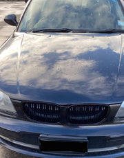 Двойни Бъбреци Решетки За BMW Series 1 Facelift E81 E82 E87 E88 2008г.-2011г. Черен Гланц Лак