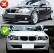 Двойни Бъбреци Решетки За BMW Series 1 Facelift E81 E82 E87 E88 2008г.-2011г. Черен Гланц Лак