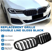 Двойни Бъбреци Решетки За BMW 5 SERIES G30 G31 LCI БМВ 5-та Серия Facelift BMW G30 G31 G38 2020г.-2023г. Черен Гланц Лак