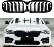 Двойни Бъбреци Решетки За BMW 5 SERIES G30 G31 LCI БМВ 5-та Серия Facelift BMW G30 G31 G38 2020г.-2023г. Черен Гланц Лак