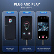 Ендоскоп камера за телефон лаптоп компютър IOS Iphone Android с 1.5м кабел