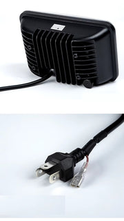Универсалeн 5 инча ЛЕД LED фар лампа халоген 12V-24V къси/дълги с DRL дневни светлини мигач бяло-жълто 4000lm за АТВ джип камион трактор и др.