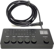 12V 24V LED Диодна Аварийна Сигнална Лампа Буркан 123 см 162W 16 режина Бяло Стъкло За Пътна Помощ Платформа Снегорин и др.