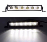 Мини LED бар 18W тънък с 6 диода – халоген за джип, ATV и трактор