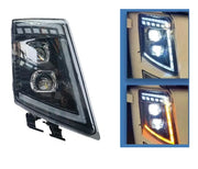 Десен LED диоден преден фар с DRL дневна светлина къси-дълги мигач за камион Volvo FH13 FH16 FM460 FH500 24V OEM: 21035634/21323101