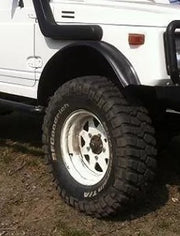 Гумен Разширител за Раздувки Вежди за Калници за калници за offroad офроуд джип SUV микробус автомобил 10cm x 3m черен