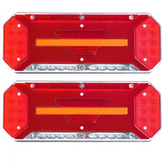 Комплект Диодни Лед LED Стопове 5 функции с Динамичен Бягащ Мигач 12 - 24V 346mm x 130mm