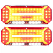 Комплект Диодни Лед LED Стопове 5 функции с Динамичен Бягащ Мигач 12 - 24V 346mm x 130mm
