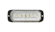 24LED Лед Диоден 12-24V Габарит Маркер Токос + аварийна блиц бяла светлина мигаща за камион бус ван каравана платформа кемпер пътна помощ
