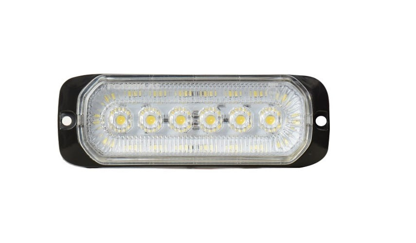 24LED Лед Диоден 12-24V Габарит Маркер Токос + аварийна блиц бяла светлина мигаща за камион бус ван каравана платформа кемпер пътна помощ
