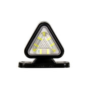 Комплект от 2 броя 18LED ЛЕД мини светодиоднен габарит токос тип рогче 12 - 24V жълто - червено с триъгълна форма Неон Ефект за ремаркета платформи камиони и др.
