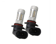 Комплект LED Диодни Крушки С Лупа HB4 9006 За Халогени