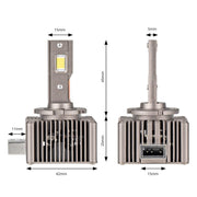 Комплект от 2 броя LED диодни крушки D1S за xenon 12-24V 10000lm Canbus без грешки