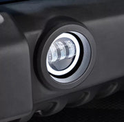 Комплект от 2 броя 4 инча 9.8cм ЛЕД LED фар лампа халоген 12V-24V с DRL дневни светлини мигач бяло-жълто за Jeep Dodge Chrysler Peugeot Ford CITROËN Opel Dacia Jaguar PORSCHE Suzuki Nissan RENAULT