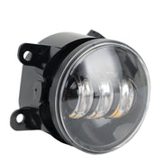 Комплект 2 броя LED фарове за мъгла, халогени за Dacia, Renault, Ford, Citroen, Suzuki, бяла светлина, Ø91 мм, 12V, алуминиев корпус, H8/H11 букса