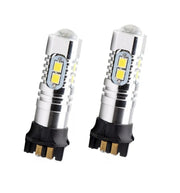 Комплект от 2 броя LED крушки PW24W / PWY24W – 2323 SMD бяла светлина 6000K 360° 12–30V, Canbus без грешки