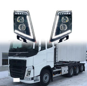 Комплект LED Фарове с DRL дневна светлина къси-дълги, мигач за камион Volvo FH13 FH16 FM460 FH500 - 24V
