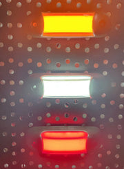 LED габарит, маркер, токос, Червен, Неон ефект, 12V-24V - за ремаркета, платформи, камиони и др.