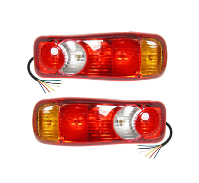 Комплект Стопове 35cm x 12 cm Бус, Камион ТИР Ремарке Караванa Платформа 12V-24V, Тип Рибка С Крушки 6 Функции