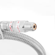 Преносим авто въздушен компресор 12V, 300 PSI, дебит 1.8 CFM, с метален маркуч - за пневматично окачване, офроуд, клаксони и въздушни системи