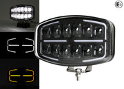LED Халоген Фар DRL бяла/жълта светлина - 12-24V за джип, камион, агротехника и др.