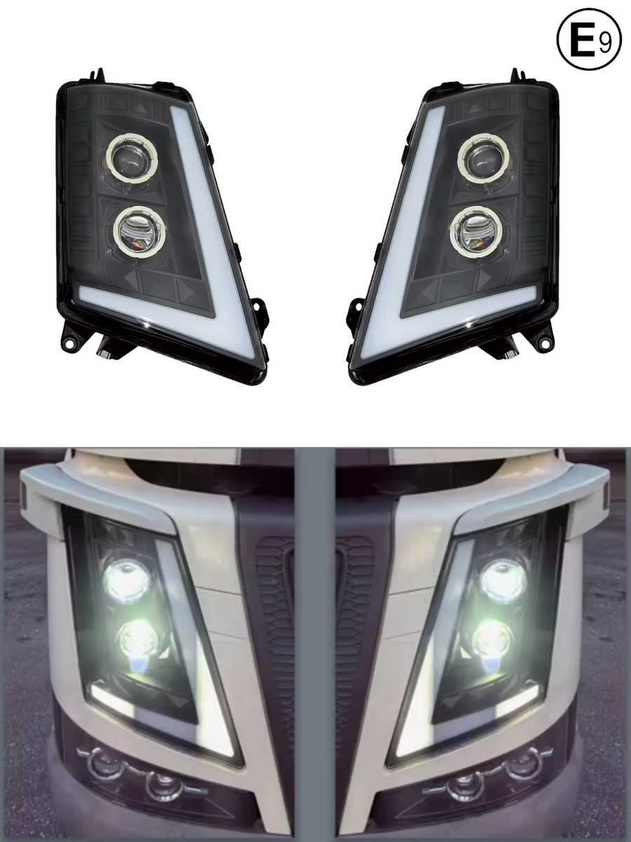 Комплект LED Фарове с къси, дълги и дневни DRL светлини за VOLVO FH4 / FM4 2012+