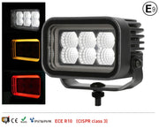 42W LED Халоген Бял, Разпръсната светлина с жълта и червена DRL светлина 12V-24V