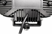 Универсален LED ЛЕД 140W диоден фар халоген лампа 12V - 24V с DRL/parking светлина бяло-жълто за АТВ джип камион трактор земеделски и селскостопански машини 247 x 141 x 83 mm