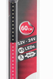 Светещ LED бар 60 cm 45 LED 12V - 24V черно-червено-жълто DE Germany флаг знаме Германия
