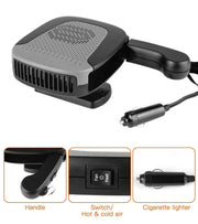Автомобилна печка с вентилатор 4 сезона 12V 150W – режим отопление / вентилатор, размразяване и обезпотяване