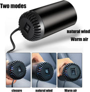 Автомобилна печка с вентилатор тип чаша 4 сезона 12V 150W – режим отопление / вентилатор, размразяване и обезпотяване, вакуум захват