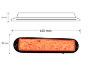 LED аварийна / сигнална лампа (Flash) – Жълта 6 Диода 4 режима 12V-24V