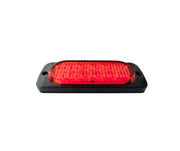 Червена LED Сигнална / Аварийна Блиц светлина - 12 диода 12V-24V