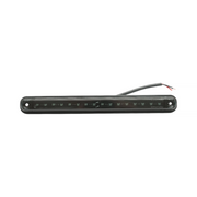 Червен LED Габарит / Маркер - Опушен 16 диода 12V-24V 235mm