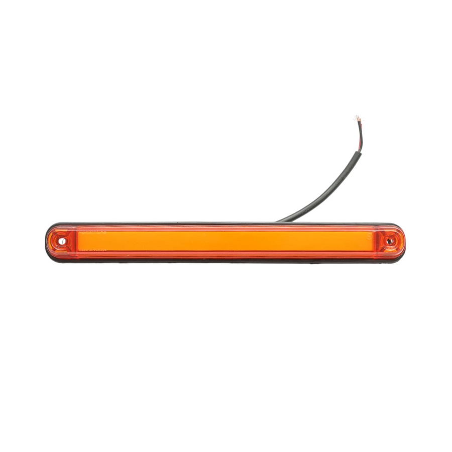 Жълт/Оранжев LED Габарит / Маркер с NEON ефект - 16 диода 12V-24V 235mm