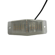 LED Габарит със Сигнална Блиц функция - 2 светлини Жълто/Бяло 30 диода 24V