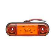Жълта LED Габаритна светлина / Маркер - 3 диода 12V-24V