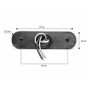 Жълта LED Габаритна светлина / Маркер - 3 диода 12V-24V