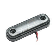 Червена LED Габаритна светлина / Маркер - Опушен 3 диода 12V-24V