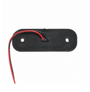 Жълта LED Габаритна светлина / маркер - Опушен 12 диода 12V-24V