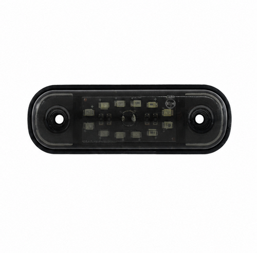 Червена LED Габаритна светлина / маркер - Опушен 12 диода 12V-24V