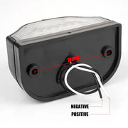 LED Лед Диоден Плафон Oсветление за Регистрационен Номер 12V За Ремарке Бус Каравана Платформа Черен