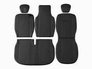 Комплект 2+1 Тапицерия за RENAULT MASTER III 2010-2019 – Еко кожа, Черна, 6 части