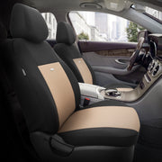 Комплект Тапицерия SelectedFit Flex Design by OTOM текстил – Черно-Бежова, за Предни и Задни Седалки