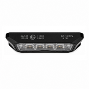 LED Габарит с оранжева блиц светлина и 9 блиц режима, 4 LED, 15.1W, E-Mark E9, ECE R65 / R10, IP67, 12–24V