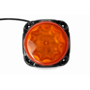 Оранжева LED аварийна лампа със зумер за заден ход, 14.5W, 9 режима, 97 dB, E-Mark E9, ECE R65/R10, IP67, 12–24V