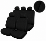 Текстилна тапицерия за Dacia Logan I 2004–2012 и Dacia Logan II 2012+, черна, 9 части