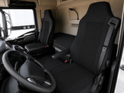 Текстилна тапицерия за MAN TGA, TGL, TGX, TGS 2015–2021 г., 2 части, черна